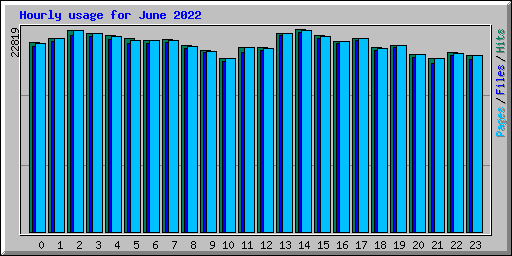 Hourly usage for June 2022